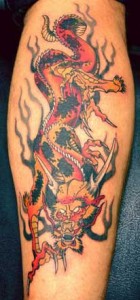 Tatuaggio dragone giapponese
