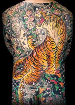Tatuaggio tigre giapponese