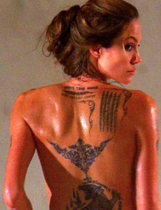 Tattoo maori di Angelina Jolie