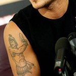 Tatuaggio gladiatore di Totti