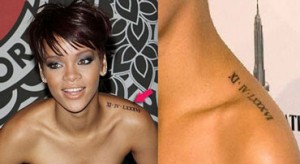 Tatuaggio data di nascita Rihanna