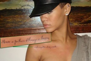 never failure always lesson Rihanna tattoo