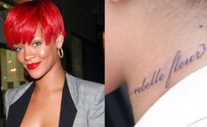 Rebelle Fleur - tattoo Rihanna