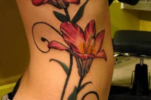 I colori del tulipano come tatuaggio