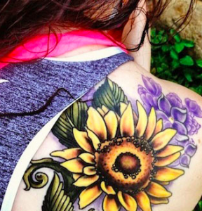 sunflower tattoo