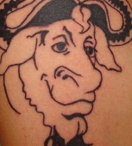 tatuaggio gnu