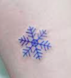 tatuaggio fiocco di neve