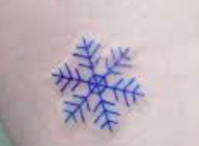 tatuaggio fiocco di neve