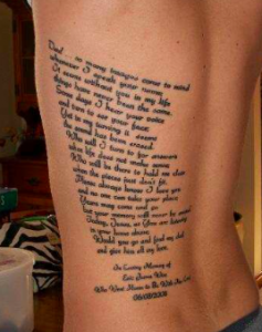 tatuaggio poesia