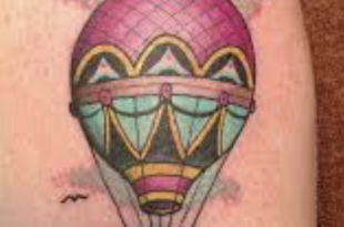 tatuaggio mongolfiera