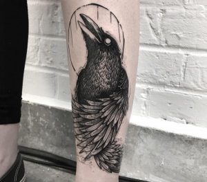 tatuaggio corvo