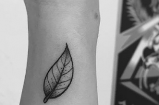 leaf tattoo