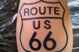 route 66 tatuaggio